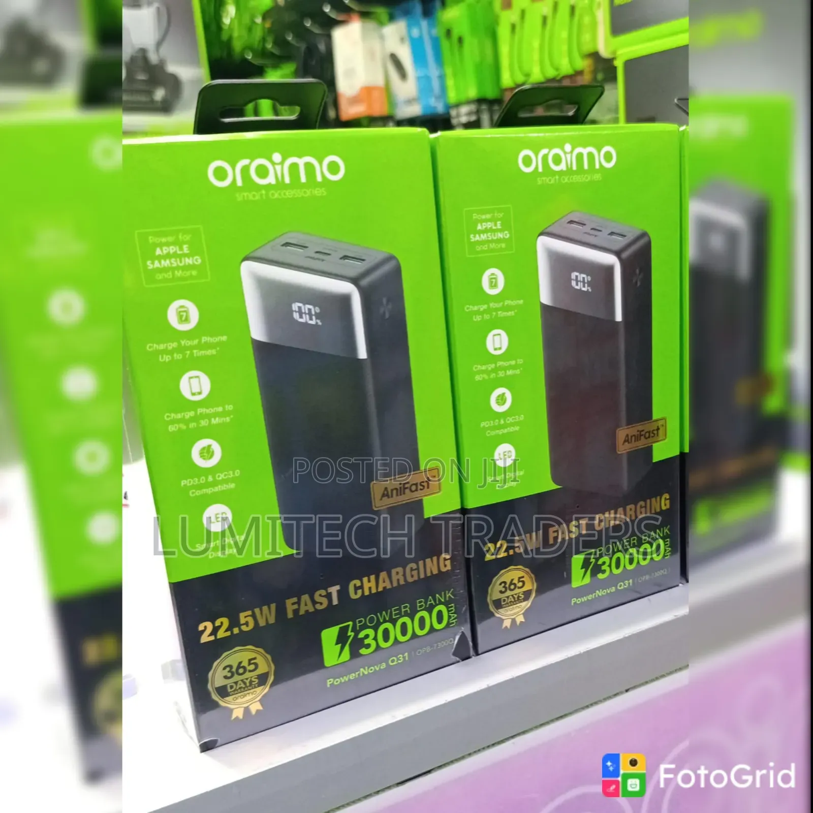 Oraimo PowerNova Q31 30000mAh 22.5w Powerbank