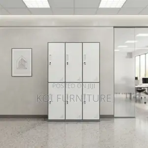 Office Cabinet; 6-Locker Metallic Cabinet