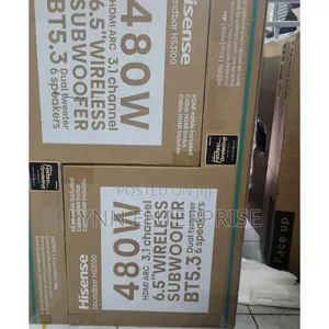 Hisense Soundbar Hs3100 480watts Btb.3dual Tweeter 6speakers 3.1channe