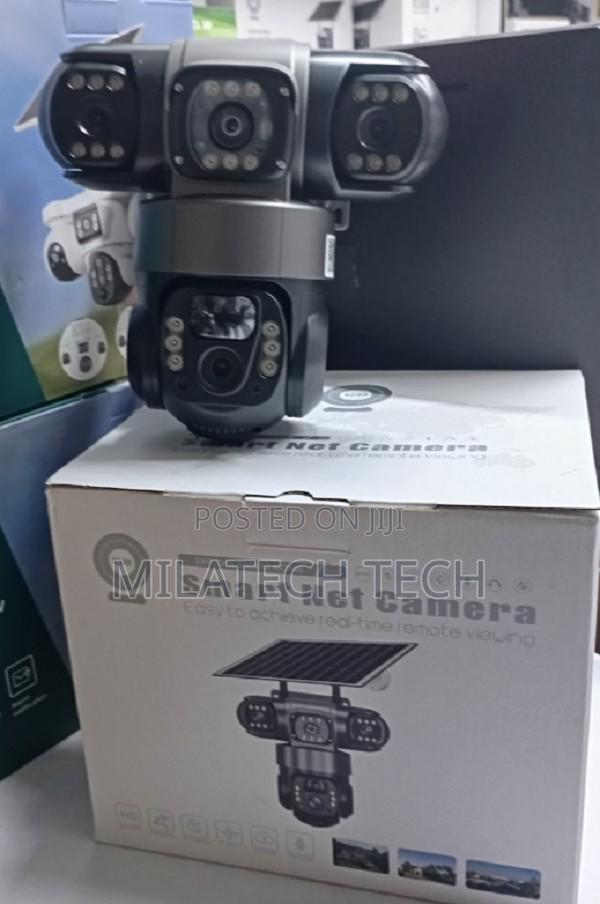Triple Lens 4G Solar Camera With Night Vision Motion Detection - main view