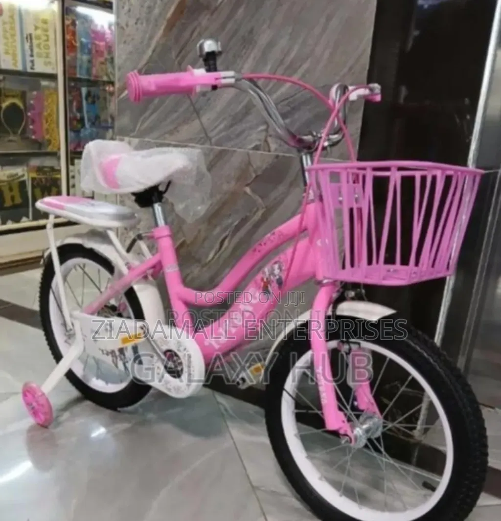 With Support Wheels - Ladybird Bike Size 16 With Trainer Wheels