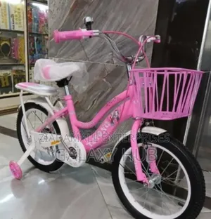 With Support Wheels - Ladybird Bike Size 16 With Trainer Wheels