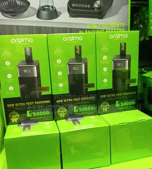 Oraimo 50000 mAh 
85w Fast Charging 
Laptop Powerbank