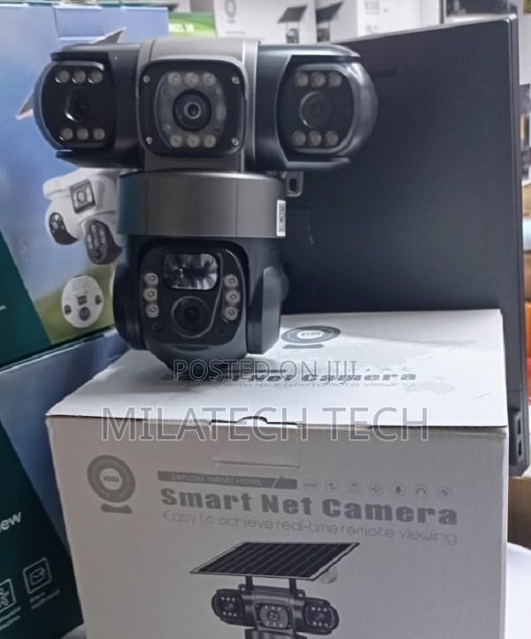 V380 Triple Lens 4G Solar PTZ CCTV Camera