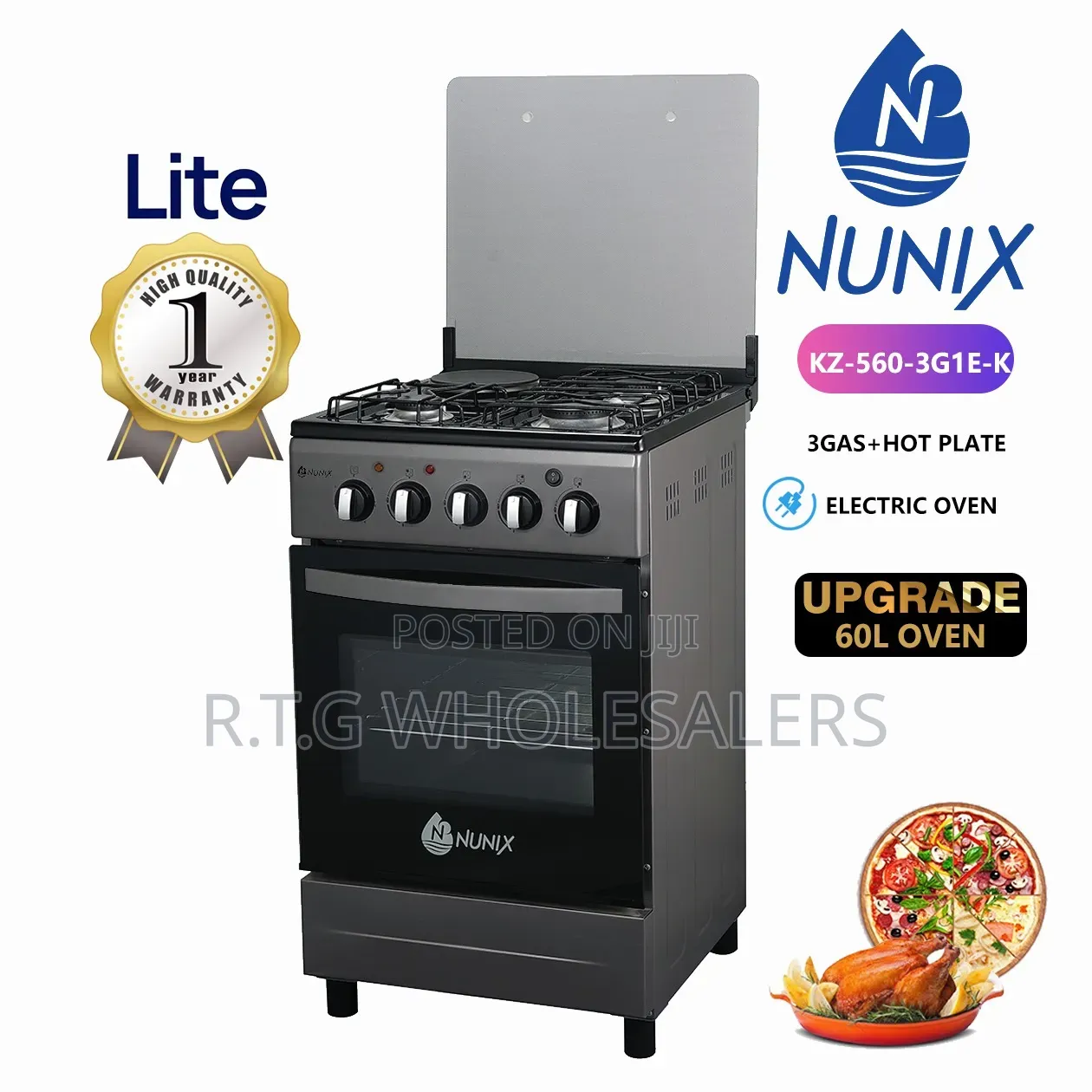 New Model 50*55 Nunix 3+1 Standing Cooker
