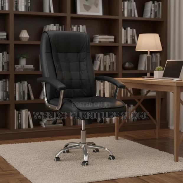 Office Chair; Adjustable Leather Office CCB Chair - main view