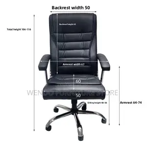 Office Chair; Adjustable Leather Office CCB Chair
