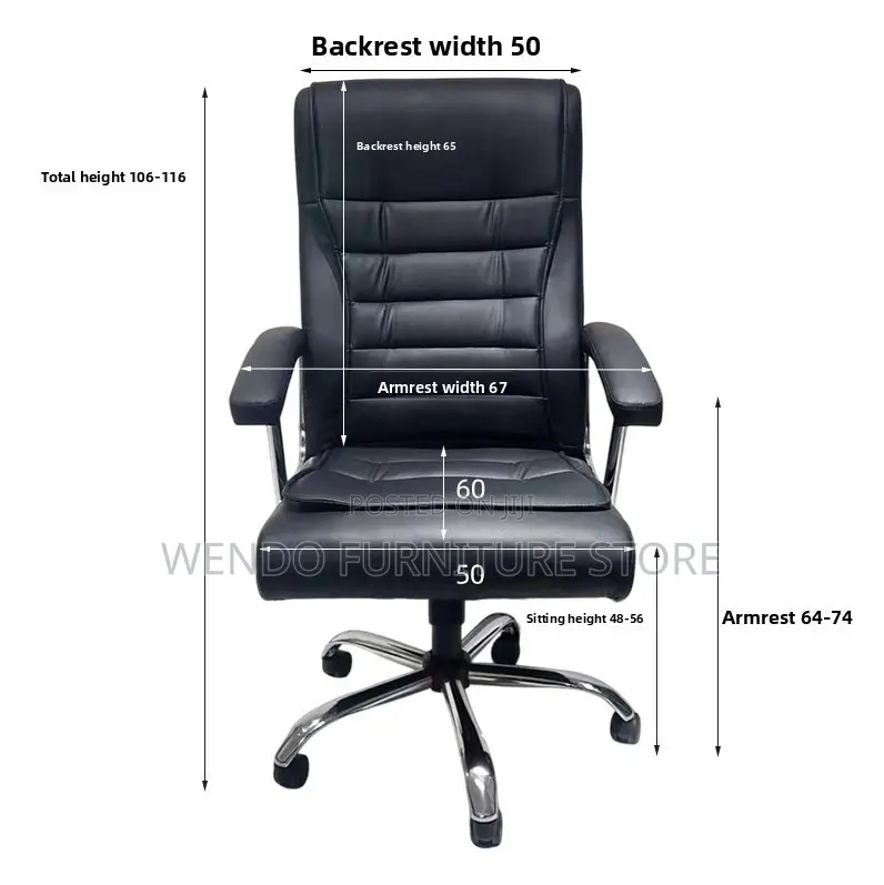 Office Chair; Adjustable Leather Office CCB Chair