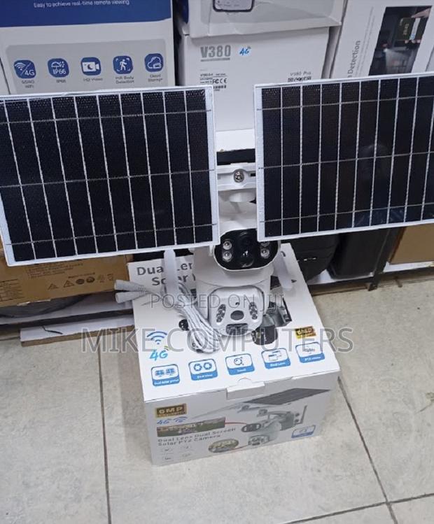 Ubox Hd 4mp Dual Lens 4g Solar CCTV Camera – 360° PTZ