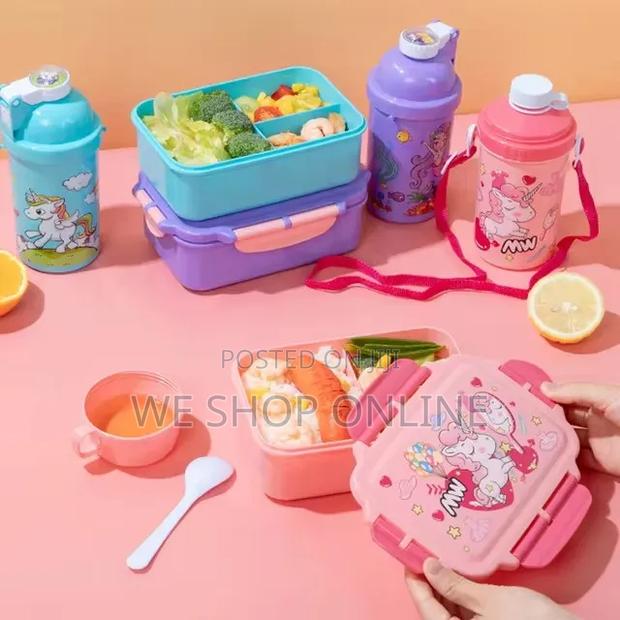 Unicorn Lunch Box Water Cup Set - thumbnail 2