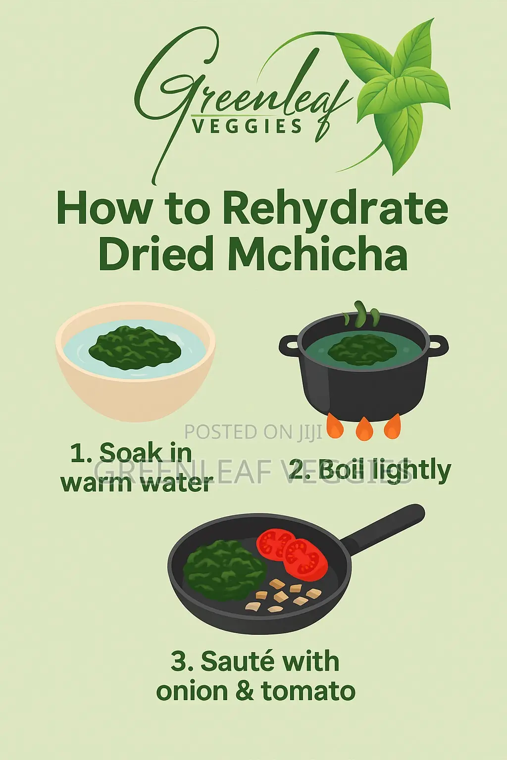 Greenleaf Veggies: Dried Terere/McHicha(Amaranth Leaves) - ReadyToCook