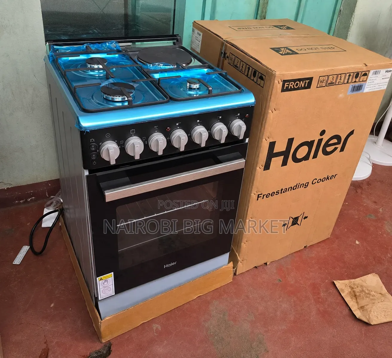 Haier 50*60 3Gas + 1Electric Cooker With Electric Oven