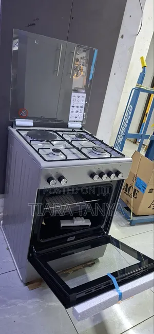 VON Simfer 60x60 3+1 Standing Cooker – Gas Sensor, Electric Hotplate,