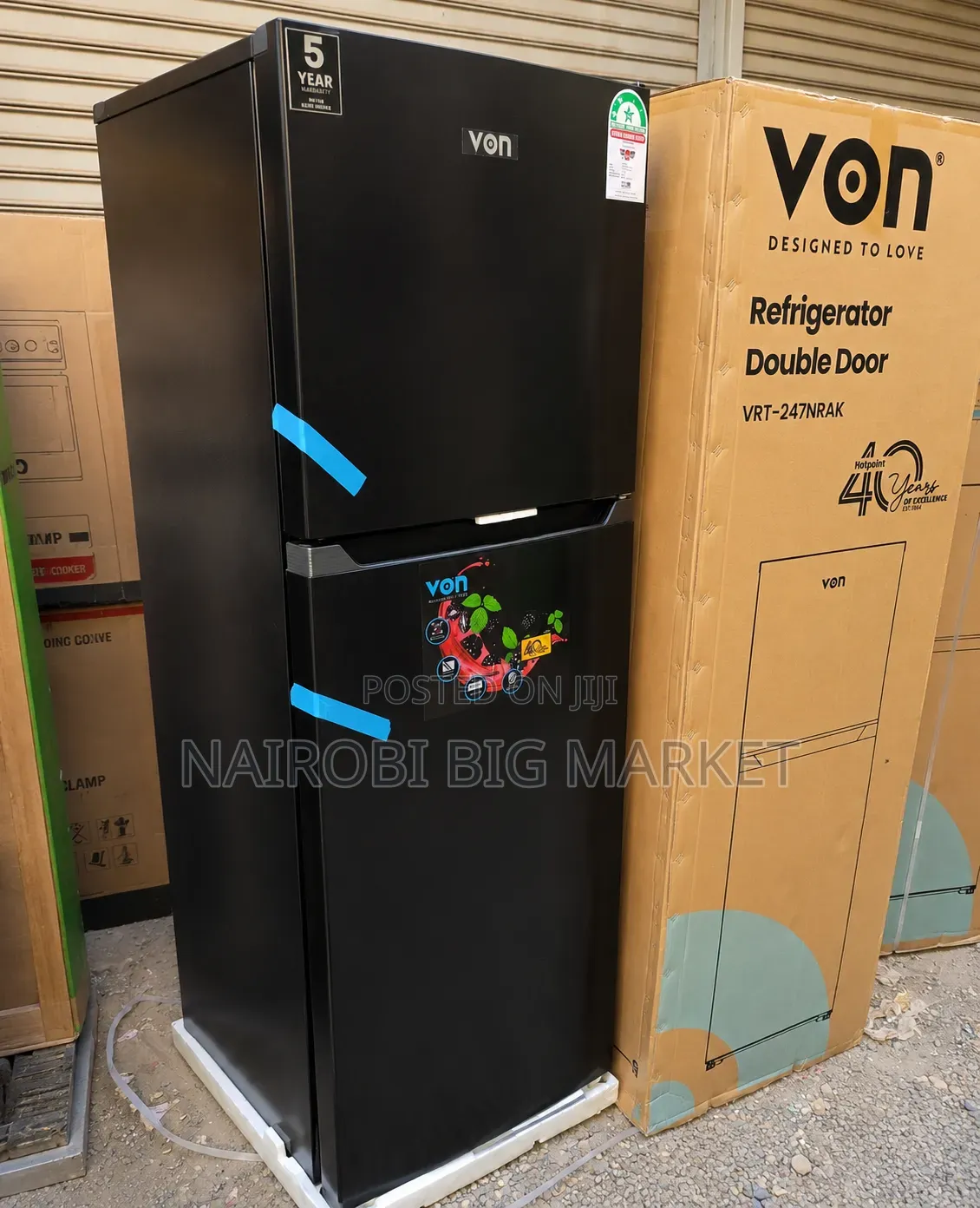 Von 247 Litres Nofrost Double Door Refrigerator