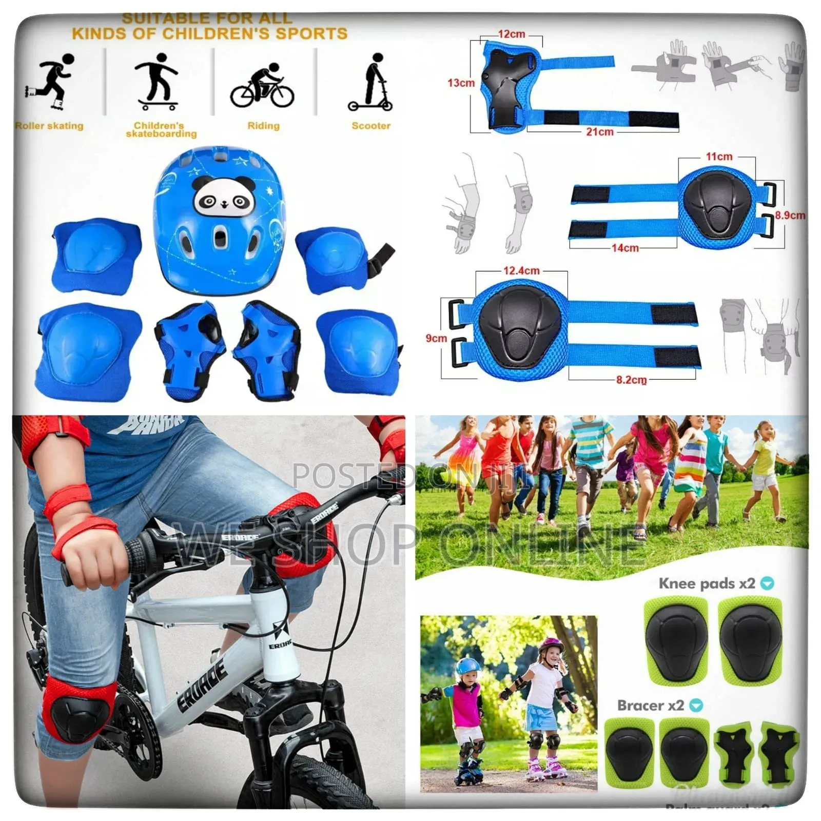 Kids Helmet /Guards Set