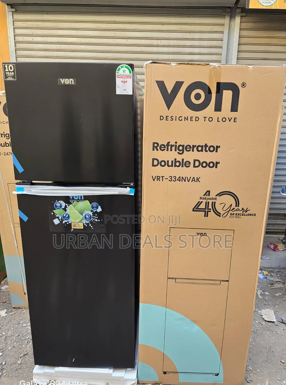 Von 334l No-Frost Double Door Refrigerator