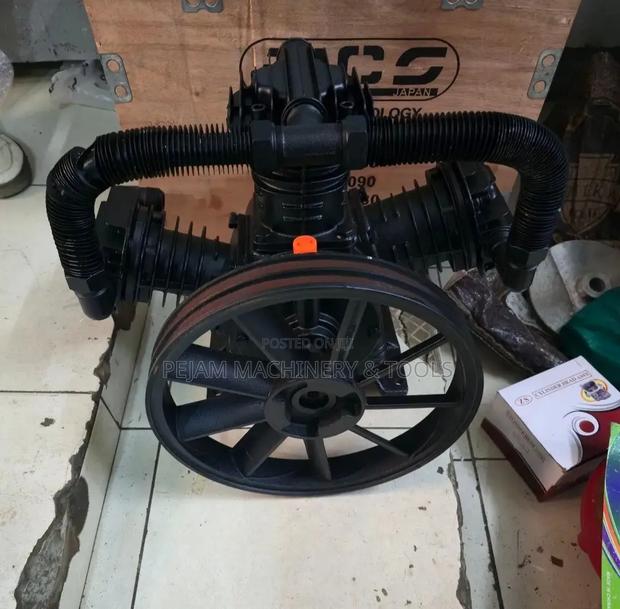 3-Piston 3090mm Heavy-Duty Cast Iron Air Compressor Pump Head - main view