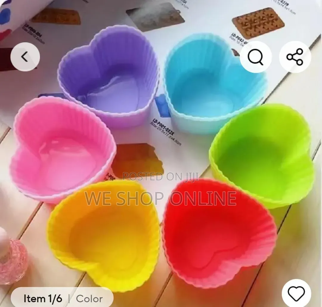 Silicone Cup Cake Mold, 12pcs