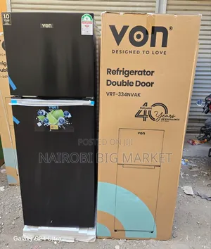 Von 334 Litres No Frost Double Door Refrigerator