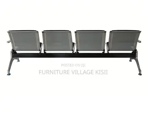 Office Bench; 4- Link Padded Waiting Bench