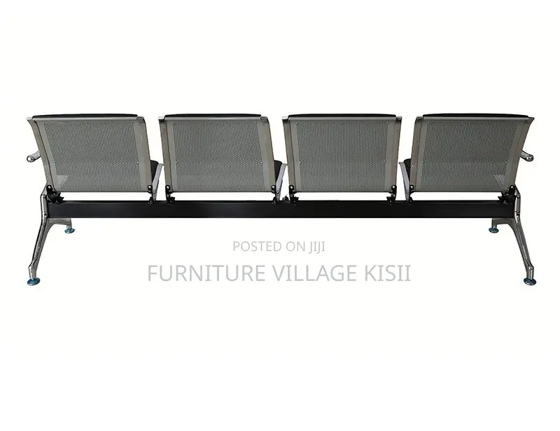 Office Bench; 4- Link Padded Waiting Bench