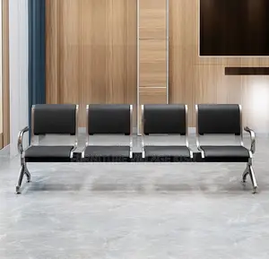 Office Bench; 4- Link Padded Waiting Bench