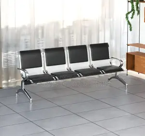 Office Bench; 4- Link Padded Waiting Bench