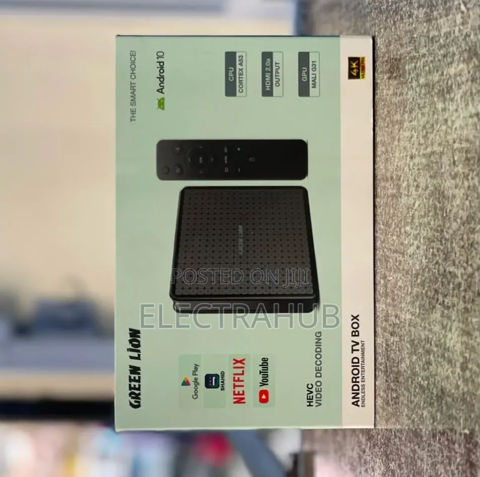 Green Lion Android TV Box Brand New Sealed