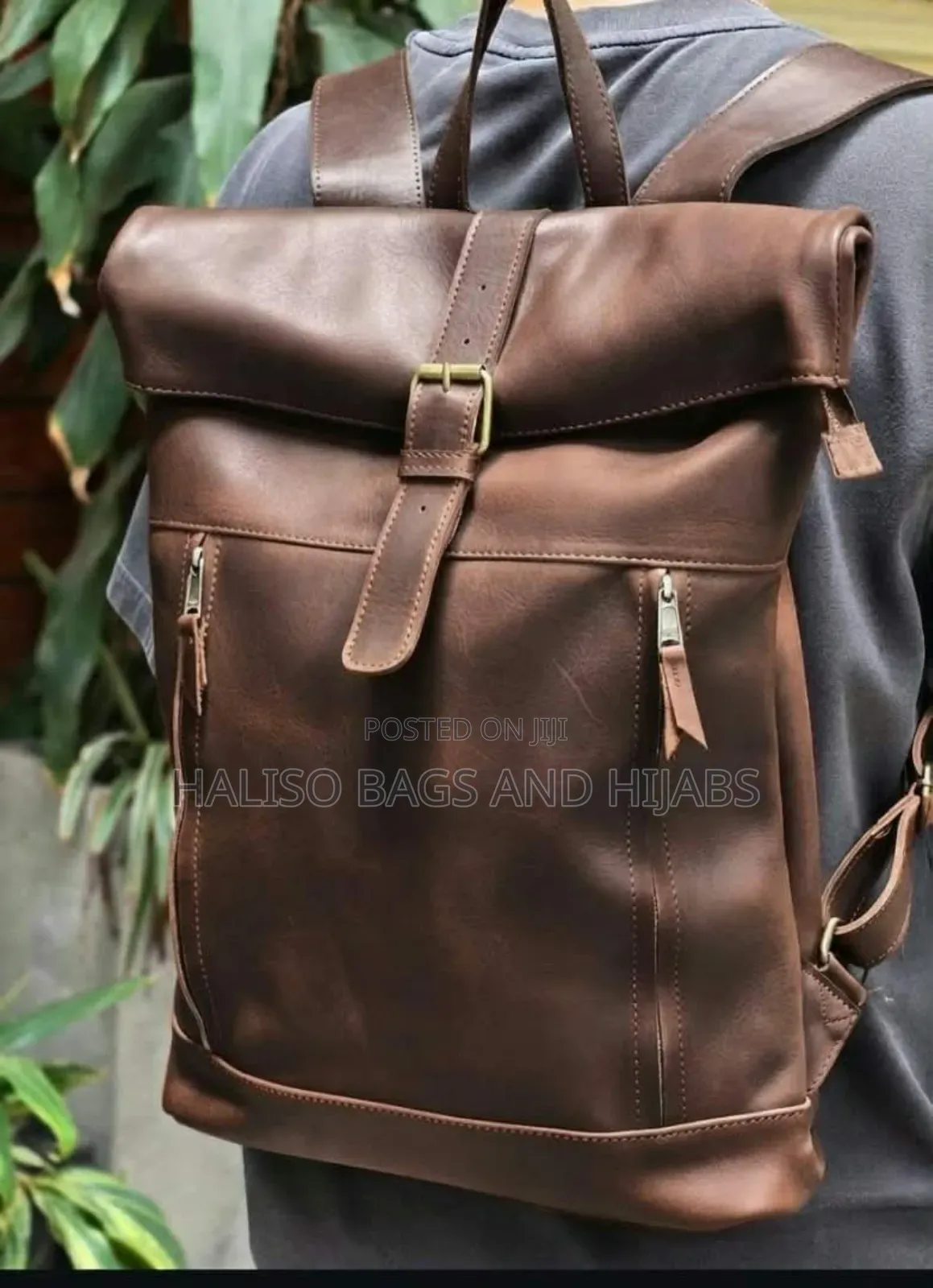 Leather Bagpack for Men