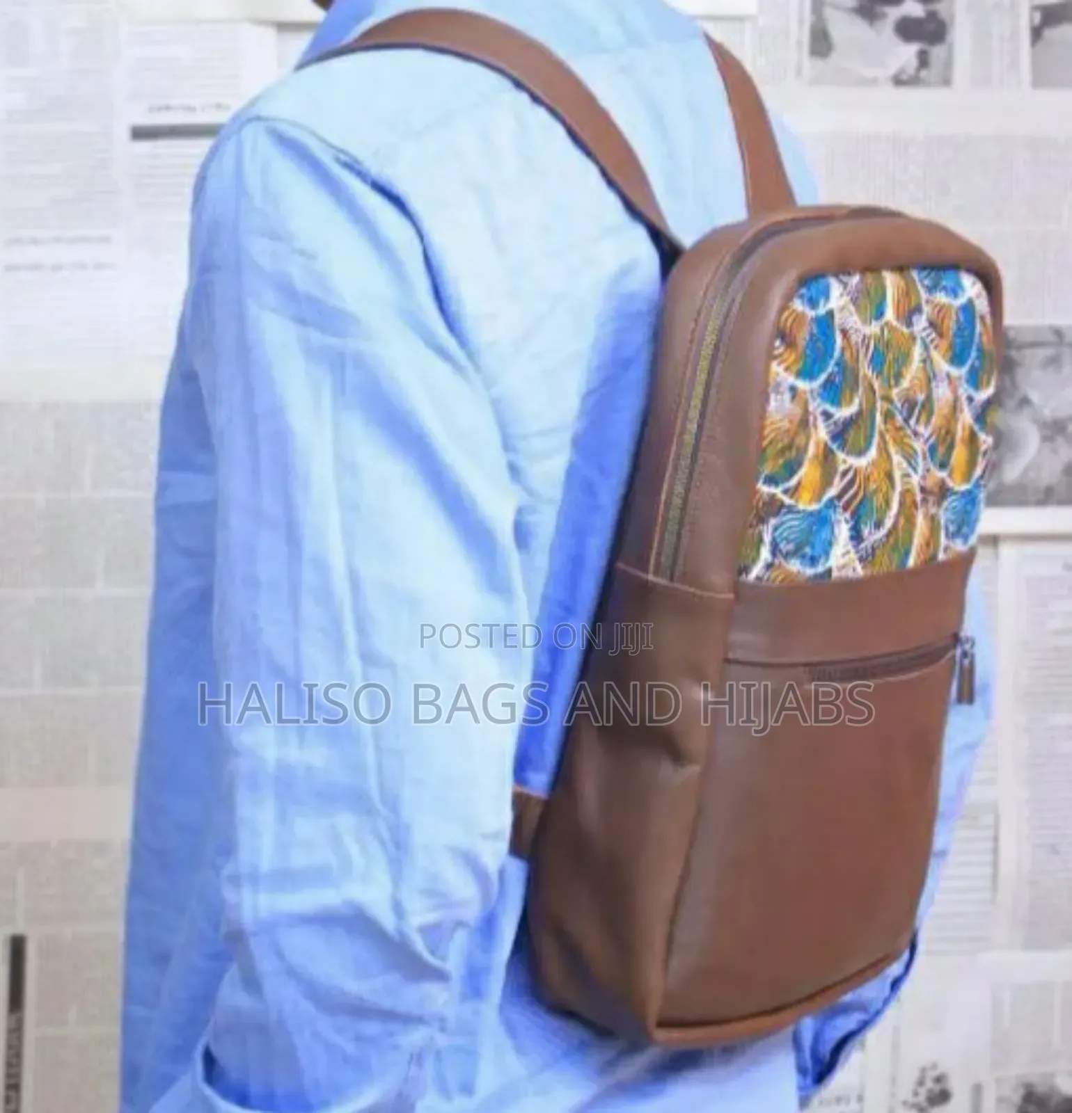 Leather Bagpack for Men
