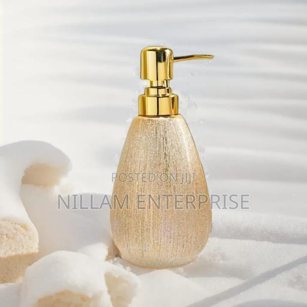 Golden Ceramic Press Bottle - main view