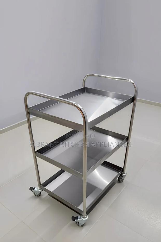 Restaurant Three-Tier Food Trolley