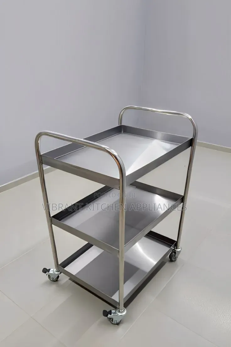 Restaurant Three-Tier Food Trolley