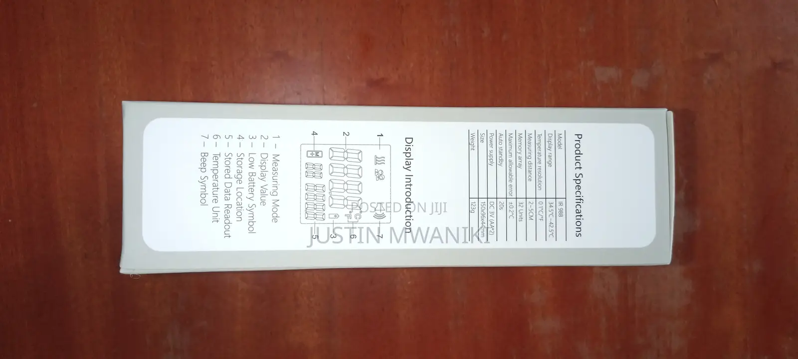 Ir988 Infrared Thermometer – Non-Contact Digital Thermometer