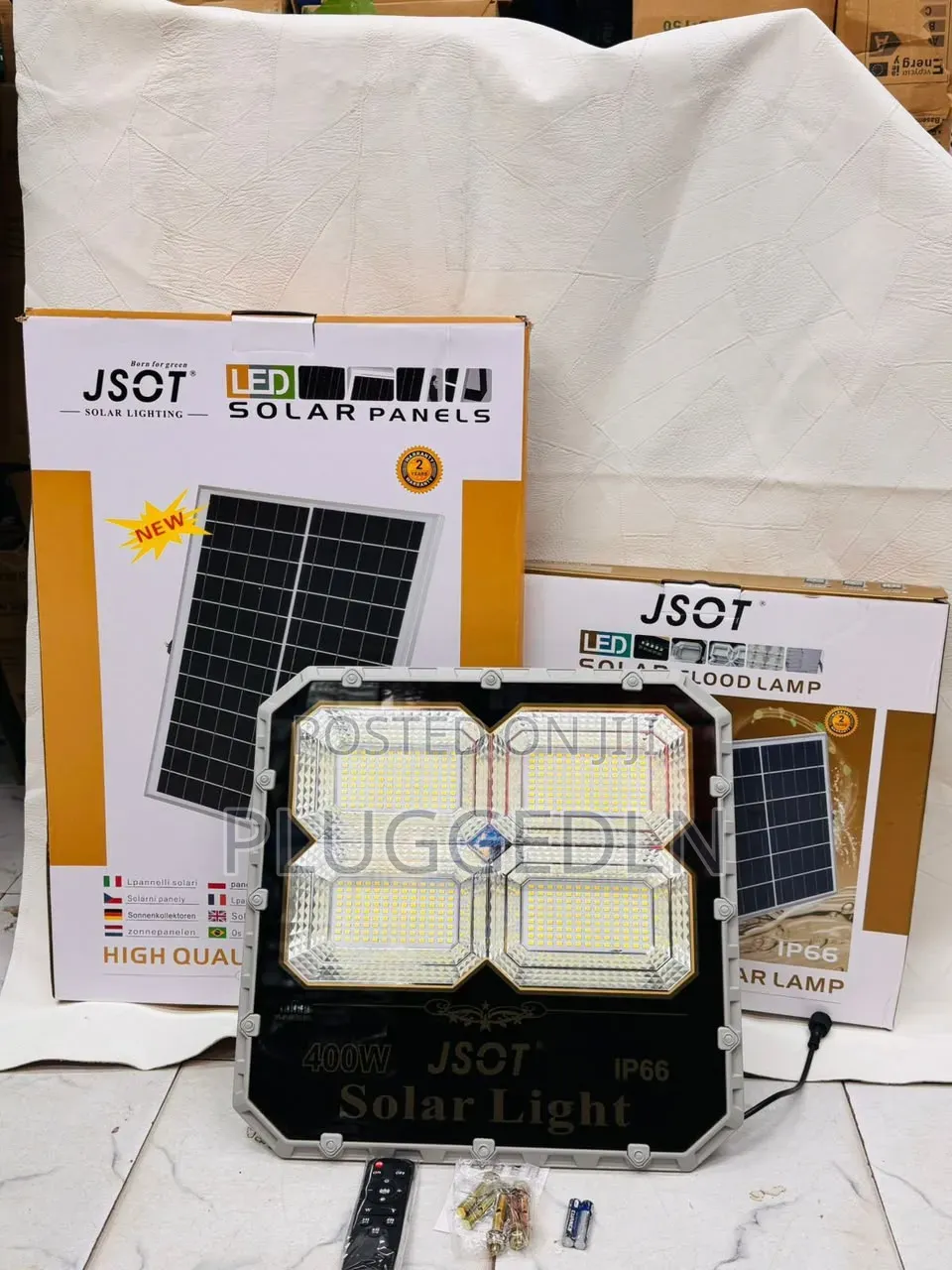 JSOT 400W Solar Flood Light IP66