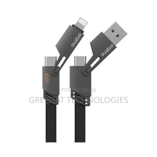 Oraimo SpeedLine 4 OCD-155 65W 4-in-1 Fast Charging Cable 1M