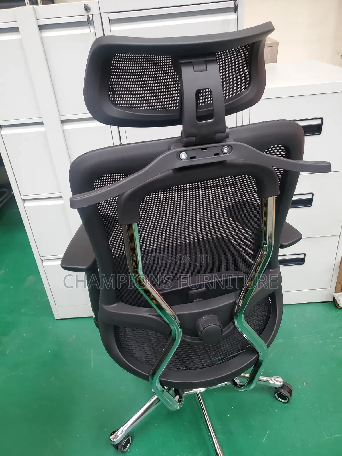 High Back Orthopedic Chair With Coat Hanger