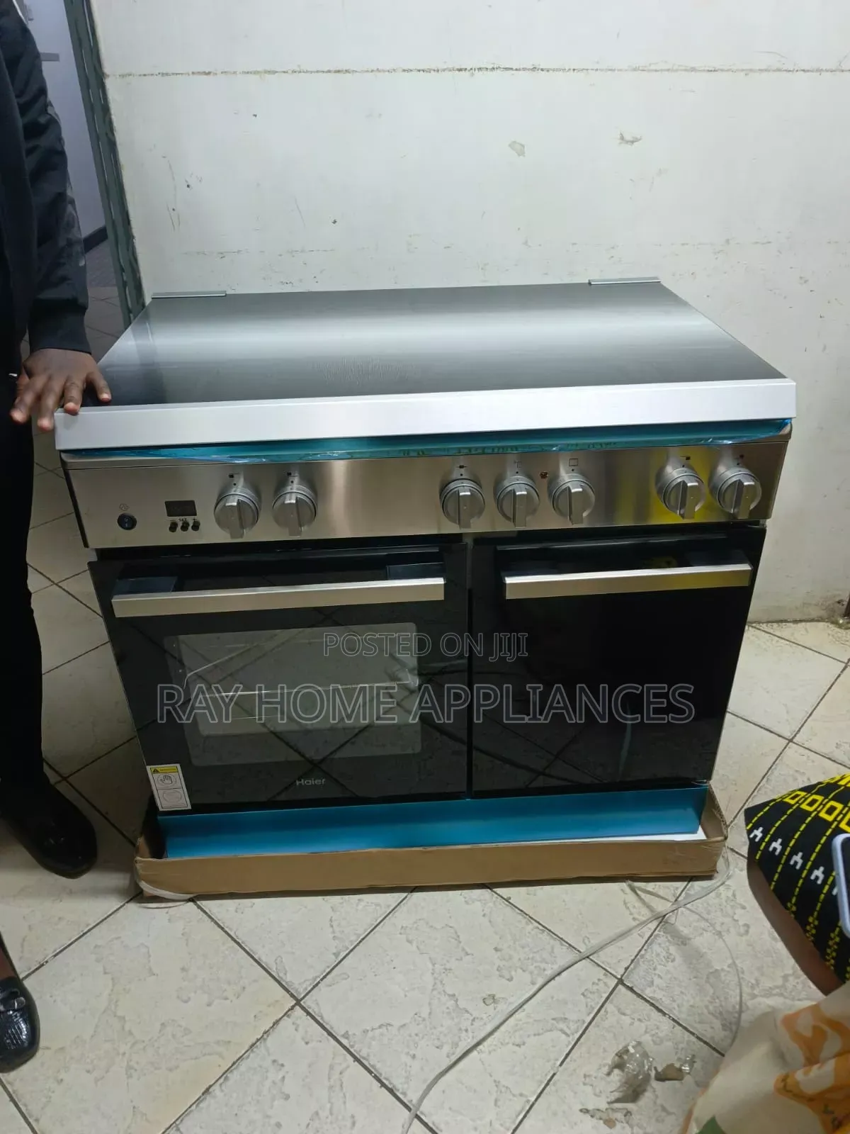 60*90cm Haier 5 Gas Standing Cooker With Gas Compartment