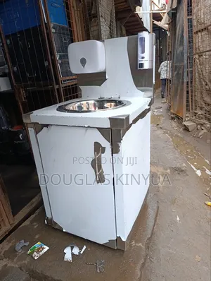 Stainless Steel Single Basin Hand Was Station.