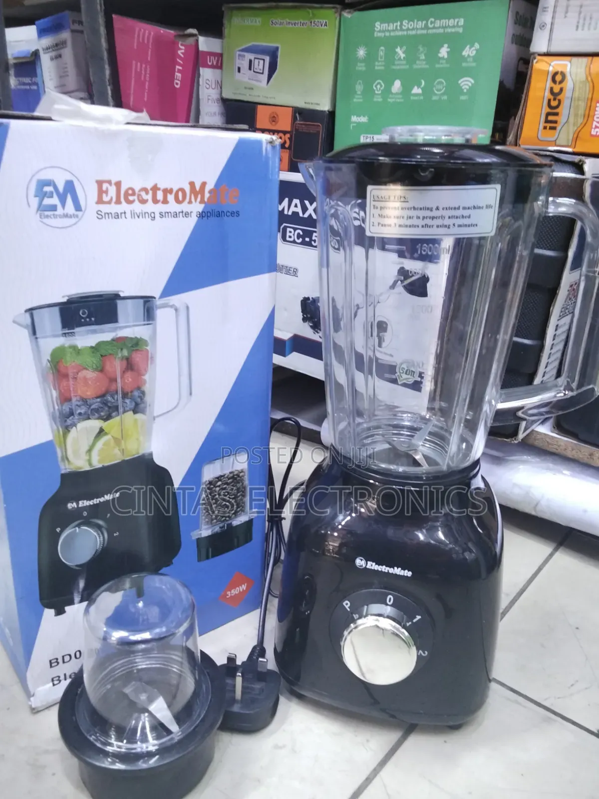 Electomate 350W 2 in 1 Blender