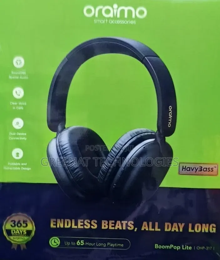 Oraimo BoomPop Lite OHP-317 Wireless Headphones
