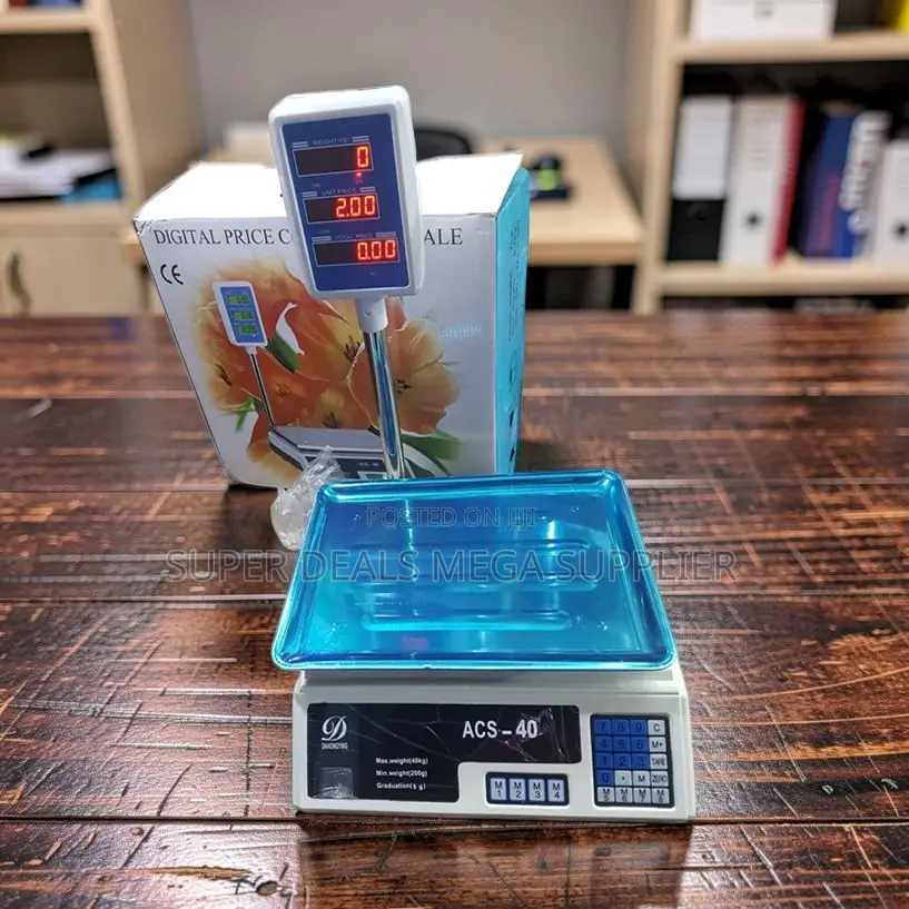 Bulk Prices ACS40 40Kgs Digital Weighing Scale With Arm Stand