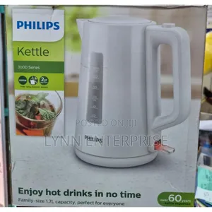 White Philips Kettle 1.7L White Cordless