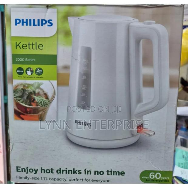 White Philips Kettle 1.7L White Cordless - thumbnail 3
