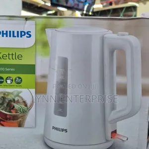 White Philips Kettle 1.7L White Cordless