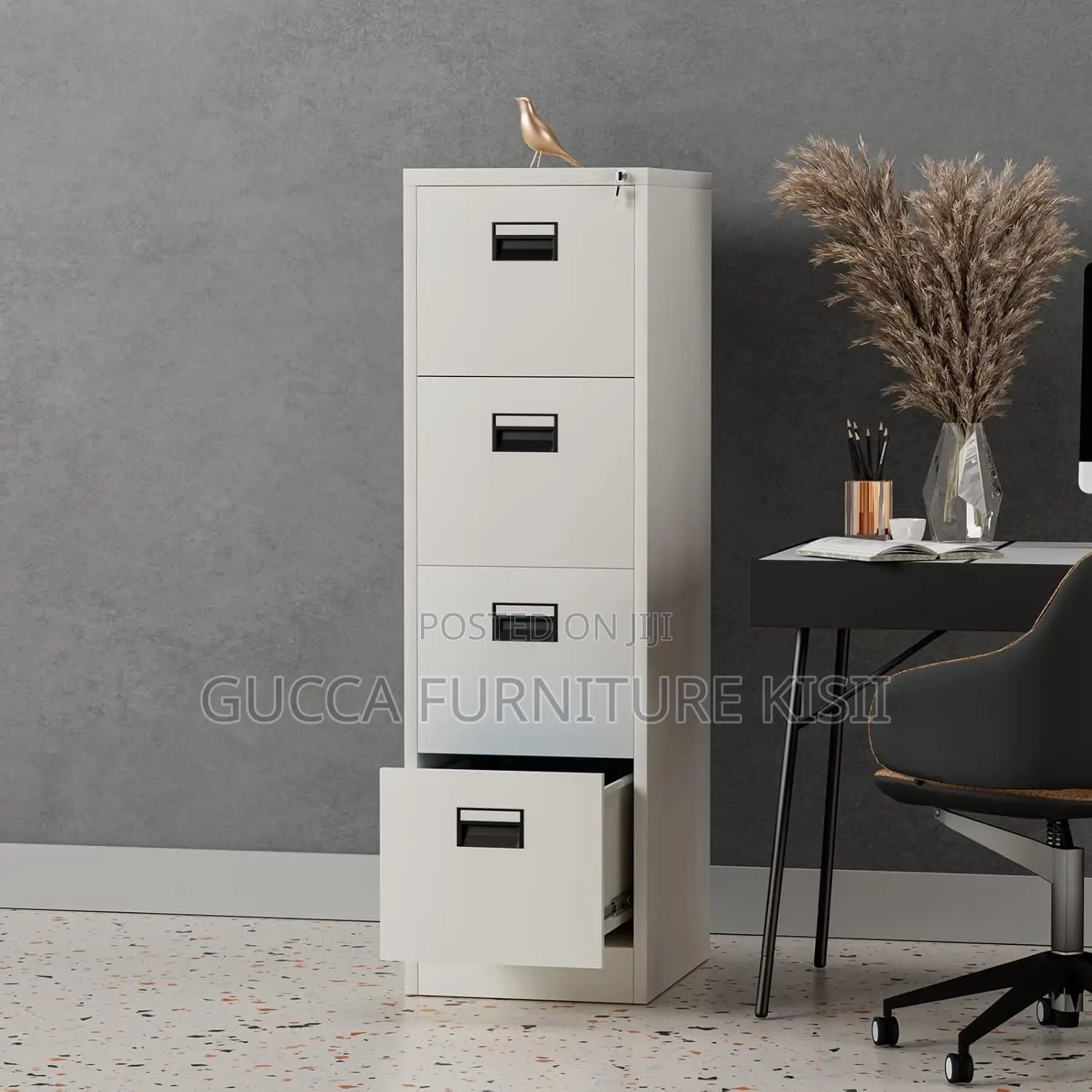 Storage Cabinet; 4-Drawer Gym Storage Cabinet
