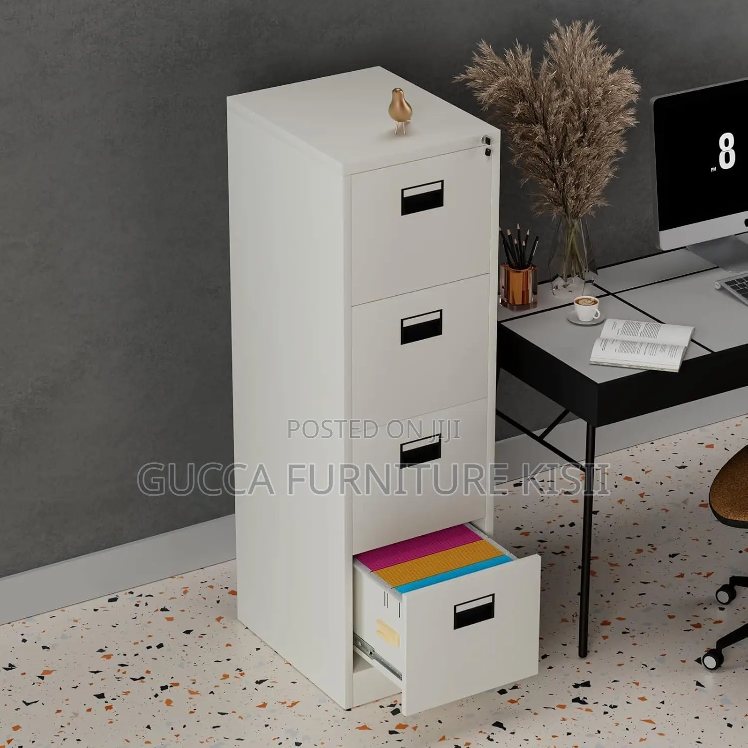 Storage Cabinet; 4-Drawer Gym Storage Cabinet