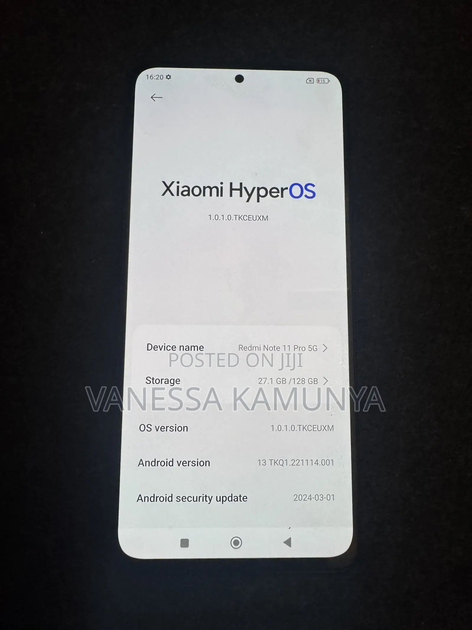 Xiaomi Redmi Note 11 Pro 5G 128 GB Black