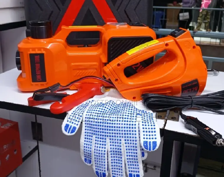 Electric Car Jack Kit With Air Compressor – Fast Tyre Changing Tool
