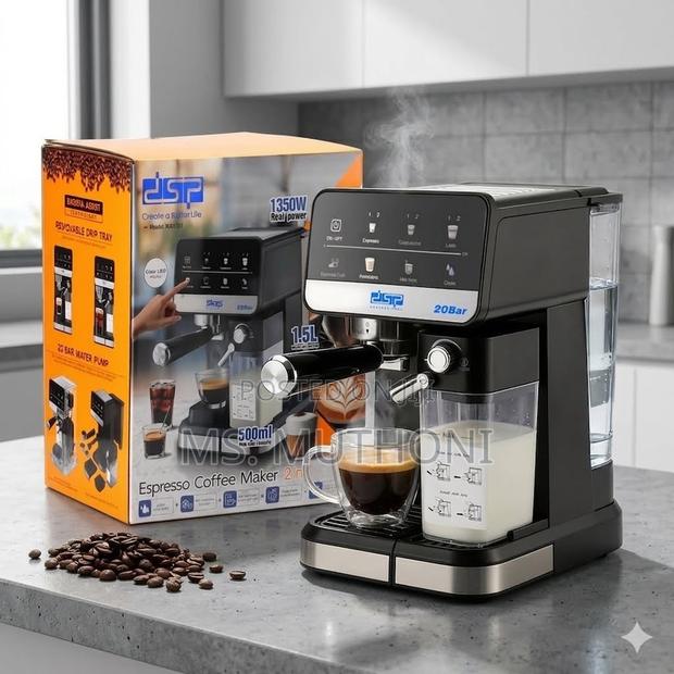 The Ultimate DSP 2-in-1 Espresso Cappuccino Maker! - main view